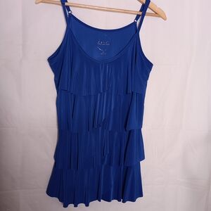 INC International Concepts Blue Tiered Camisole